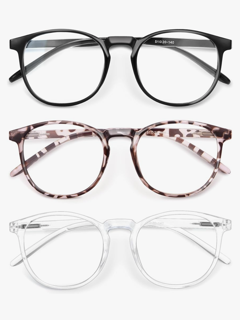 IBOANN Iconic Blue Light Glasses for Woman - Computer Glasses 99% Blue Light Blocking - Anti Eyestrain & UV Glare Protection