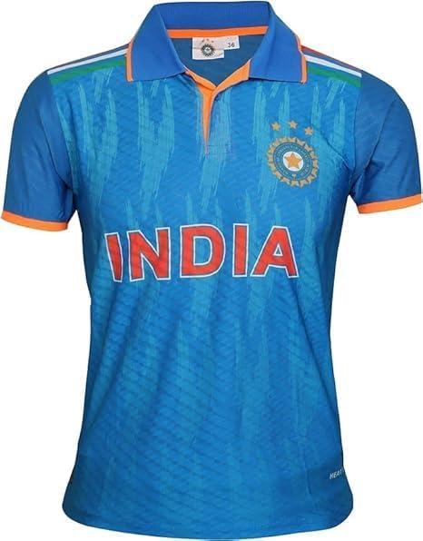 KNK Cricket Jersey WC 2023 Supporter T-Shirt All Cricket Team Uniform (US, Numeric, 40, Regular, Regular, India)