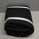 Large Rectangle Blankets Basket Living Room 22"x17"x12" Woven Cotton Rope Storage Baskets for Nursery Toy Baskets for Kids and Dogs Wicker Laundry Basket Bin for Clothes Towels black