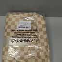 Corduroy Tote Bag for Women, 17 Pockets Laptop Work Tote Bag Lightweight Teacher Nurse Bible Bag for School Travel | with 40oz Cup Holder, Multi Compartment, Zipper Crossbody Bag, College Shoulder Bag, Daily Purse w/ Strap, Ideal Gift for Women (Beige Checkered)