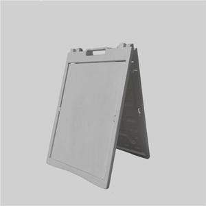 Sign Holder with Water Injection Hole, Portable Plastic Sign Stand, Double Sided Display Poster Stand, A Frame Sign for Sidewalks and Outdoor Advertising(Gray,Large)