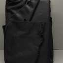 URPOWER Backseat Extender for Dogs - Hard Bottom Dog Car Seat Cover for Back Seat, Foldable Dog Hammock for Car, SUV, and Truck, Pet Rear Seat Protector Dogs Travel Bed with Mesh Window & Side Flaps (All Black)