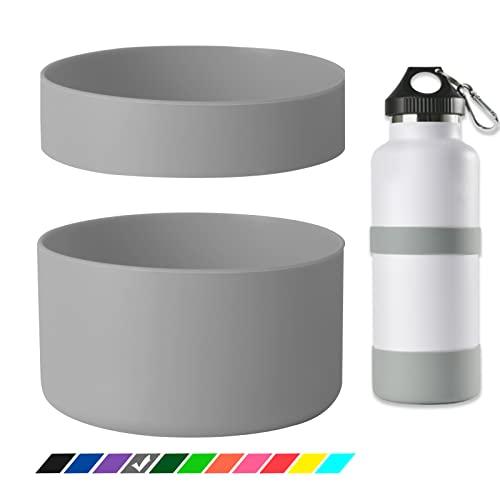 Greant Double Protective Water Bottle Boot compatible with Hydro Flask, Silicone Flex Boot compatible with Hydroflask Boot, Universal Anti-Slip Bottle Sleeve, 3 Sizes to Choose