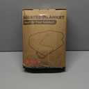 Heated Blanket Electric Throw Size 50''x60'' with 9 Heating Levels, 1-10 Hour Auto Shut Off, Machine Washable, Flannel & Sherpa Double-Sided Soft Warming Blanket for Couch, Bed, Office - Dark Grey