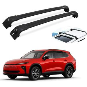 2Pcs Crossbars Fits for Toyota Crown Signia 2025 2026 Aluminum Lockable Roof Rail Racks Cross Bars Luggage Cargo Carrier (All Black)