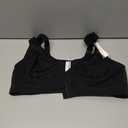 HACI Comfort Everyday Full Coverage Bra Back Support Wireless(Black,36D)