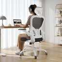 Synorla Office Chair|330LBS Capacity Ergonomic Desk Chair | High Back Computer Chair,Long Hours Comfortable,Rolling Swivel,Flip-up Armrests,Home Office, One Size