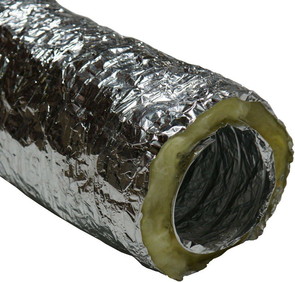 Rubber-Cal "HVAC Insulated-Flex" Ducting Ventilation Duct Hose, 10-Inch by 25-Feet