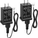 Feekoon 2 Pack 12V 1.5A Replacement Yard Inflatable Adapter with 9.8ft Extension Cables, Class 2 Power Supply Adaptor for Christmas Inflatable Device, Waterproof Yard Inflatable Power Supply Plug