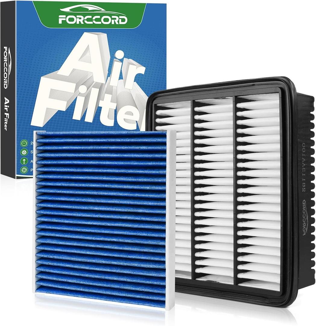 Cabin & Engine Air Filter Fit for Hyundai Elantra 2021-2026 (1.6L/2.0L Gas), Kona 2024-2026 (1.6L/2.0L Gas) Air Filter Replace#97133L1000 28113AA100 (Not for Hybrid!)