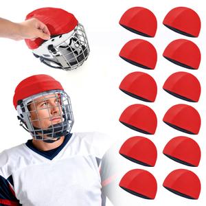 12 Pack Football Helmet Covers – Bright Color Scrimmage Caps for Youth & Adult, 10.4" Practice Helmet Covers for Football, Hockey & Lacrosse Training (Blue)