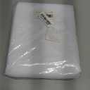 Biscaynebay Textured Fabric Square Tablecloths 60x60 Inches, White Water Resistant Table Cloth Small Card Folding Table Covers Linen for Dining, Kitchen, Wedding and Parties etc. Machine Washable