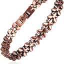 BioMag 99.99% Copper Bracelets for Women, Magnetic Bracelets with 3500 Gauss Neodymium Magnets with Adjustable Sizing Tool & Jewelry Box