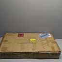 Gadroad 73" Tall Bookshef with Cabinet, Wall Mounted Industrial Ladder Bookcase with Wood and Metal Frame, 5 Tier Plant Shelf Display Storage Shelves for Living Room Bedroom, White Gold