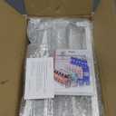 RULA Drink Organizer for Fridge, Self-Pushing Soda Can Dispenser for Refrigerator, Width Adjustable Beverage Pusher Glide - Holds up to 25 Cans (15" D, 5 Rows)