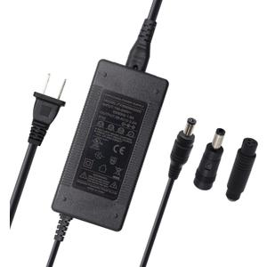 29.4V 2A Charger Power Supply Adapter for 24V 7S Lithium Battery Pack, Li-ion Battery Charger, 5.5x2.1mm Round Plug, with 5.5x2.5mm and 8mm Female 3-Pin Inline tip