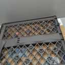 MYPET North States Paws Portable Pet Gate: 26-40" Wide. Pressure Mount. No Tools Needed. Made in USA, 23" Tall, Expandable, Durable Dog Gates for Doorways, Fieldstone Gray