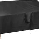OutdoorLines Outdoor Waterproof Patio 4-Seater Couch Cover - UV Resistant Patio Sofa Furniture Covers Weatherproof Heavy Duty Glider Covers for Outdoor Furniture, 104Wx32.5Dx33H Inches, Black