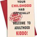 4 x 18th Happy Birthday Card for Boys & Girls, Funny & Hilarious Greeting Card for 18 Year Old Teen, Birthday Gift for Him & Her,Cool 18th Party Decorations