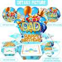 3 x Asmallgf Dad Birthday Card GiftsFunny 3D Pop up Birthday Card for Dad from Daughter SonExplosion Box Greeting Card with Cake, Balloons & Gifts