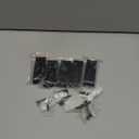 ZEYU Folding Coat Hooks, 5Pcs Wall Hooks for Hanging Coat Towel Hooks Hardware Heavy Duty Aluminum Alloy Headphone Holder No Rust Wall Mounted with Screws for Bags Fitness Equipment