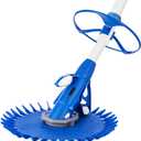 VIVOHOME Upgraded Automatic Inground Above Ground Suction Swimming Pool Sweeper Vacuum Cleaner with 14 2.62 ft Hoses Blue and White