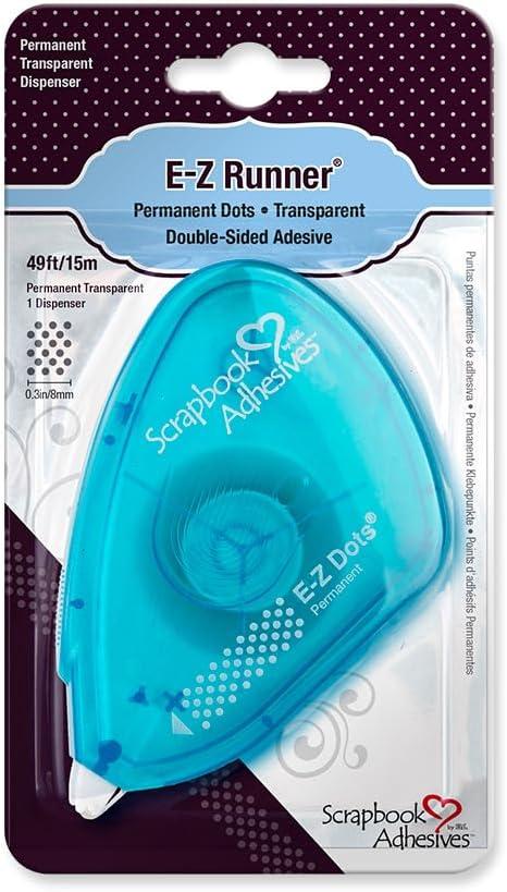 Scrapbook Adhesives by 3L E-Z Dots Runner Permanent Adhesive Dispenser, 49 Feet