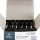 Business Source Fold-Back Binder Clips, Black, Large (Pack of 12)