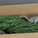 3FT Pre-Lit Artificial Norfolk Pine Christmas Tree  Realistic Potted Tree with 70 LED Lights & 8-Mode Battery Box, Pre-Assembled Faux Holiday Decor for Indoor Display (2)