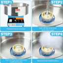 Cotton Candy Machine Commercial, 20.5in Electric Cotton Candy Maker,1080W Candy Floss Maker with Sugar Scoop and Lights Music, Easy Home Use, Perfect for Kids Birthday, Family Party