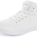 Joomra Women's High Top Shoes Size 7W 7 Minimalist Winter Barefoot Zero Drop Wide Toe Box Width Fashion Casual Walking Tennis Sneakers Ankle White 38