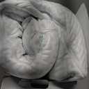 LOFE Adjustable Thin Memory Foam Pillow - 4 Heights from 1.2 to 4.8in, Cervical Pillow for Neck Pain Relief, CertiPUR-US Neck Support Pillow for Side Sleepers, Back/Stomach Sleepers, a Removable Cover (Blue)