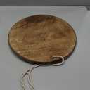 Wooden Handmade Round Chopping Board Cutting Serving Board for Home Kitchen | Wood Serving Board, Platter for Vegetables, Fruits, Cheese, Pizza- 13 Inches Dia