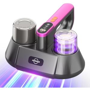 Mattress Vacuum Cleaner, 9Kpa Strong Suction, Cordless Bed Vacuum Cleaner with UV-C Light, HEPA Filter, Suitable for mattresses Pillows Sofas