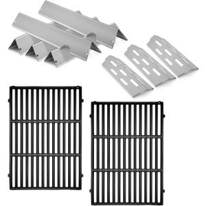 66095 Cast Iron Grate with Stainless Steel 66032 66795 Flavorizer Bars for Weber Genesis 2 Grill Parts.Replacement for Weber Genesis II 300 Series ii E-310 S-310 E-315 S-315 E-335 SE-335