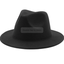 Kid Fedora Hat Solid Color Toddler Jazz Hats Classic Wide Brim Cowboy Hats Panama Dress Hat for Boys Girls,4-10