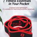 Fitness Resistance Bands for Stretching and Yoga with Handles, Number Fashion Puller, Exercise Cordless Battle, Ropes Beginner Light Fit, Numbers Full Body Tension Rope Bungee Strap