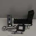 MIKKUPPA Adjustable Trailer Hitch - Fits 2.5" Receiver, 8" Drop/Rise Heavy Duty Aluminum Tow Hitches for Truck with Dual Ball Mount 2" x 2-5/16" (18,500 LBS GTW) and Anti-Theft Locking Hitch Pins