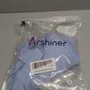 Arshiner Girls Dress Contrast Mesh Puffy Short Sleeve A Line Casual Party Dress, Size 8