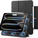 ESR for iPad Pro 13 Inch Case M4(2024), Powerful Magnetic Attachment, Slim Trifold Stand Case, Supports Pencil Pro and Pencil(USB-C), Auto Wake/Sleep, Durable Protection, Rebound Series, Black