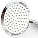 Shile Large Size 4.25 Inch Traditional Brass Chrome Ceramics Telephone Handheld Shower Head for Bathroom