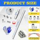 2026 Upgraded Generator Exhaust Extension Silencer kit with Three Universal Adapters, Through-Wall Mounting Plate – Reduces Exhaust Noise By 52%, Universal Fit for Most Portable Generators