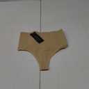 Werena Tummy Control Thong Shapewear for Women Seamless Shaping Thong Panties Body Shaper Underwear (Small, 01# Beige-wire(mid Rise))