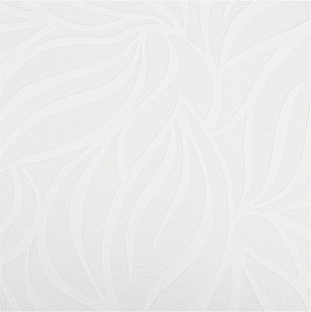 Graham and Brown 18390 Eden Wallpaper White, 20.5 x 396 inches