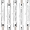 R7S Bulbs, 5 Pack Halogen Bulbs R7S T3 78mm 150W 120V J Type 120 Volt Halogen Light Bulb with Long Lifespan, 3 inch Long Double Ended Light Bulb for Work, Security,Landscape Lights, Dimmable