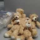 12 Pack Teddy Bears Bulk 13.5 inch Small Teddy Bear Stuffed Bears for Baby Shower Centerpiece Decorations for Christmas Valentine's Mother's Day for Kids or Adults (12 Light Brown)