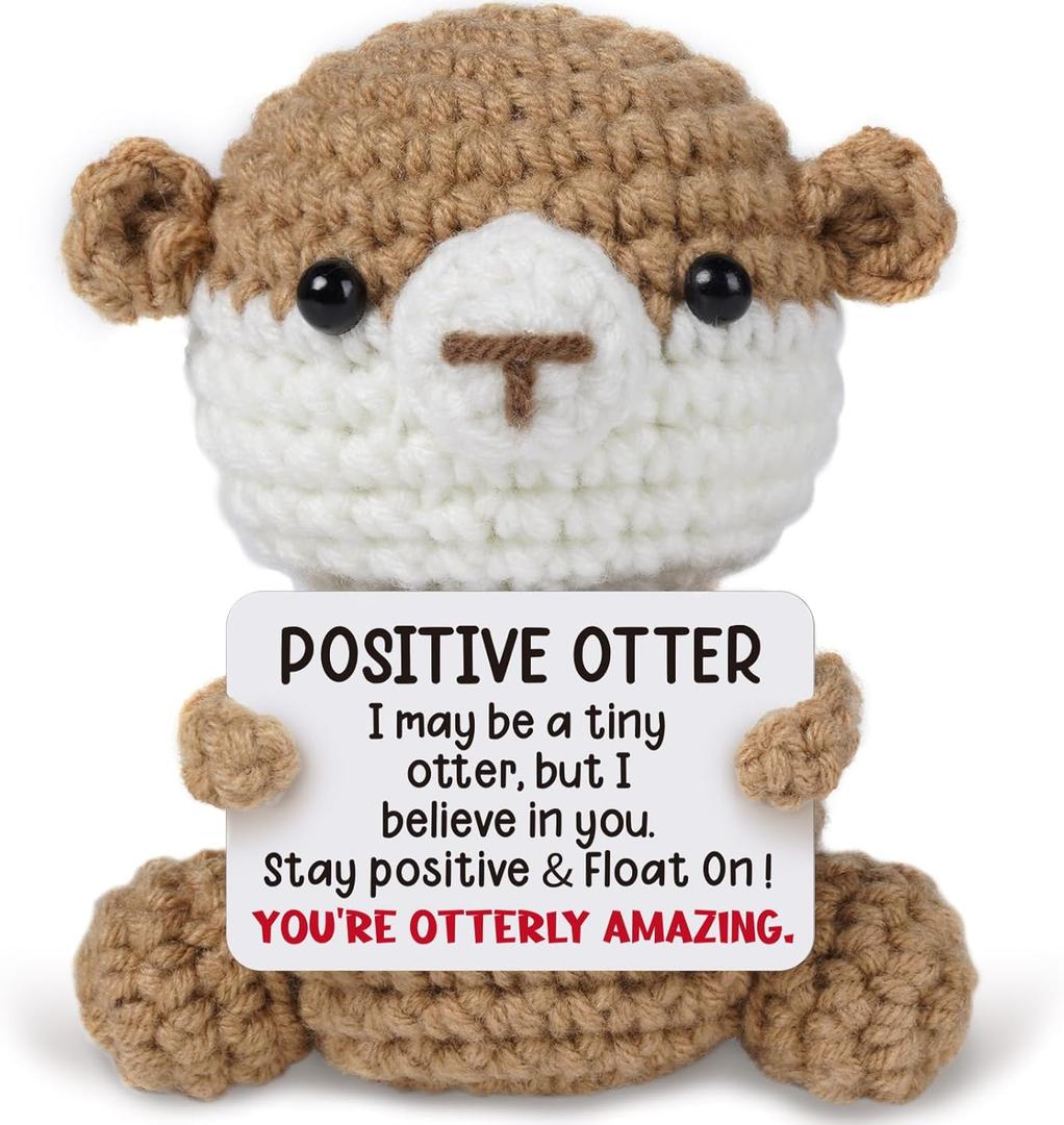 Birthday Gifts for Women - Positive Otter Gifts, Valentines Day Gifts for Her Him, Retirement Gift for Woman, Gift for Friend Mom Coworker, Desk Home Decor.