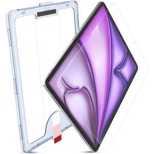 MOBDIK 1 Pack Tempered Glass Screen Protector Compatible with iPad Air 13 inch M3 2025 / M2 2024, Ultra Clear, Anti-Scratch, Case Friendly, EZ Kit