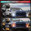 Fog Lights for Chevy Colorado 2023-2025 2026 Accessories 3rd Gen LED Front Bumper Daytime Running Light Amber Turn Signals (Chic Style)