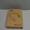 Neck Fan, Personal Fan with LED Display, USB-C Rechargeable, 4000mAh-Battery, 3-Speed Adjustment & Whisper-Quiet Operation, Perfect for Home, Travel, Sports (White)